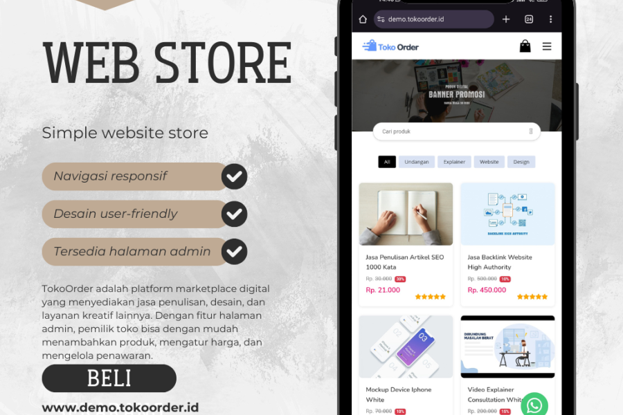 SCRIPT WEBSITE STORE